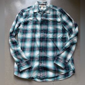 Flannel- Teal & Pink